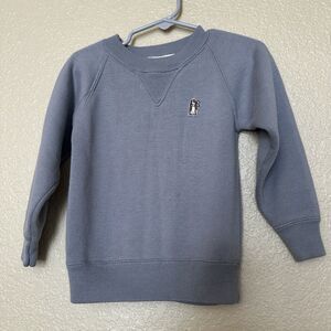 Vintage Boys Hush Puppies Sweatshirt Sweater 3T Grey With Dog Patch